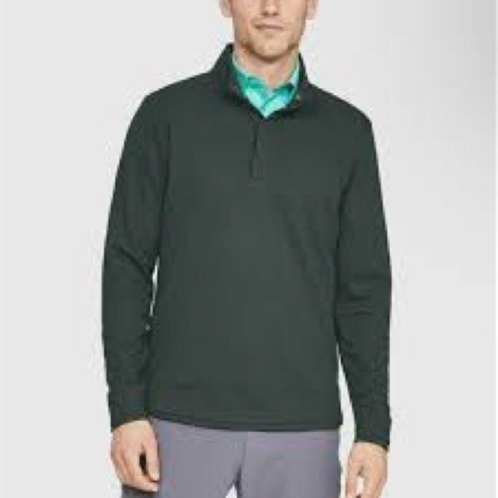Under Armour Golf Men's UA Storm Sweater Fleece Mock Green XL 1317345 384 - Picture 2 of 11